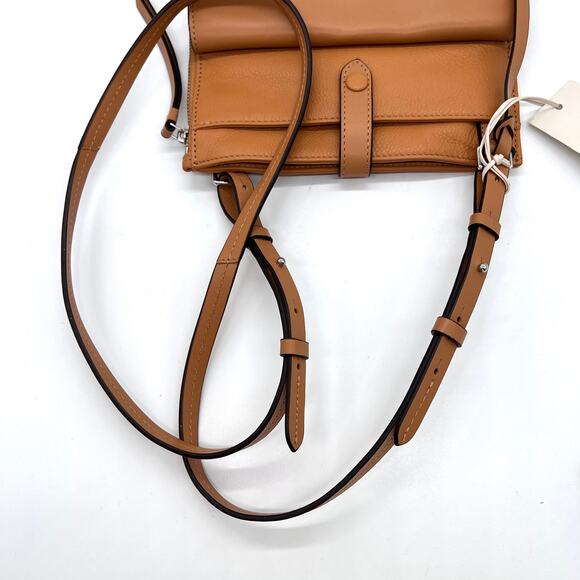 RADLEY LONDON Wilton Way Crossbody Tan Leather Slim Tab Travel Pockets NEW - Picture 8 of 16